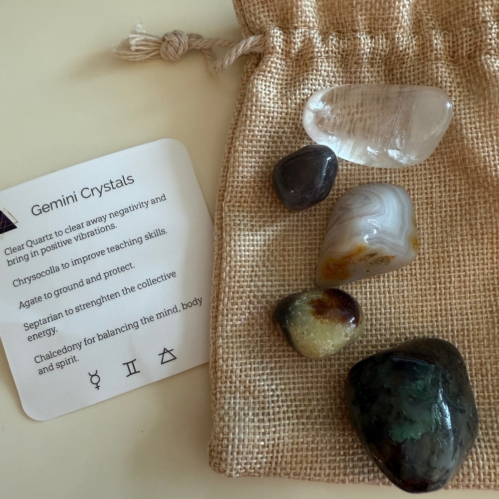 Gemini Crystal Collection Set with Pouch